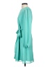 Eliza J 100% Polyester Solid Teal Casual Dress Size 4 - photo 5