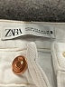 Zara Solid Ivory Cargo Shorts Size 8 - photo 3