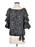 Express 100% Polyester Black 3/4 Sleeve Blouse Size S - photo 1