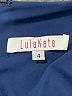 Lula Kate 100% Silk Print Blue Cocktail Dress Size 4 - photo 7
