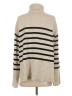 Gap 100% Cotton Stripes Tan Turtleneck Sweater Size S - photo 2