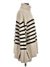 Gap 100% Cotton Stripes Tan Turtleneck Sweater Size S - photo 4