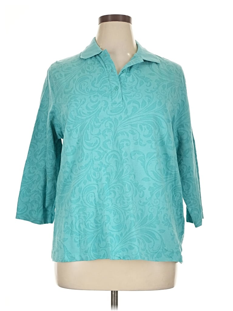 Pre-owned Serengeti Long Sleeve Polo Shirt In Blue