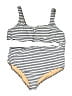 J.Crew Stripes Ivory One Piece Swimsuit Size 24 - photo 1