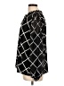 Calvin Klein Argyle Black Long Sleeve Blouse Size L - photo 5