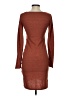 Leith Solid Brown Casual Dress Size S - photo 2