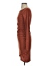 Leith Solid Brown Casual Dress Size S - photo 5