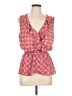 Max Studio 100% Polyester Red Sleeveless Blouse Size L (estimated) - photo 1