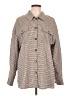 Unbranded 100% Polyester Houndstooth Brown Jacket Size L - photo 1