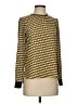 Zara Houndstooth Yellow Long Sleeve Blouse Size XS - photo 1