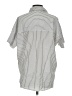 Madewell Stripes Silver Short Sleeve Blouse Size XS - photo 2