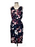 Gianni Bini Floral Blue Casual Dress Size 6 - photo 1