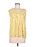 Beacon 100% Polyester Yellow Sleeveless Blouse Size M - photo 1