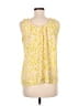 Beacon 100% Polyester Yellow Sleeveless Blouse Size M - photo 2