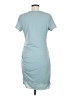 Unbranded Solid Teal Casual Dress Size M - photo 2