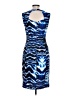 Jennifer Lopez Graphic Blue Cocktail Dress Size 10 - photo 2