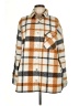Monrow Plaid Orange Coat Size M - photo 1