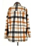 Monrow Plaid Orange Coat Size M - photo 2