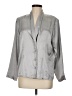 Ship'n Shore 100% Polyester Metallic Silver Long Sleeve Blouse Size 8 - photo 1