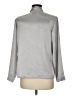 Ship'n Shore 100% Polyester Metallic Silver Long Sleeve Blouse Size 8 - photo 2