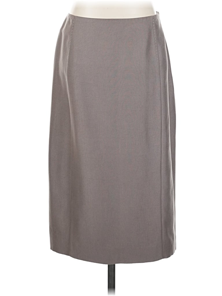 Pre-owned Nina Ricci Silk Skirt In Tan