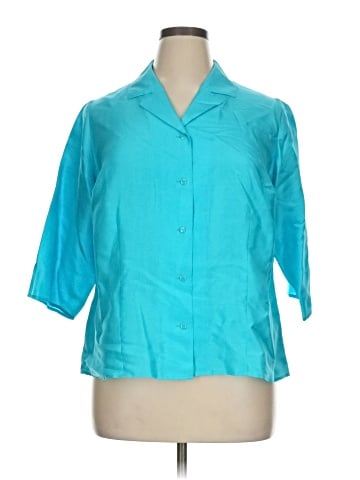 Venezia Jeans Clothing Co. 3/4 Sleeve Button-Down Shirt (view 1)