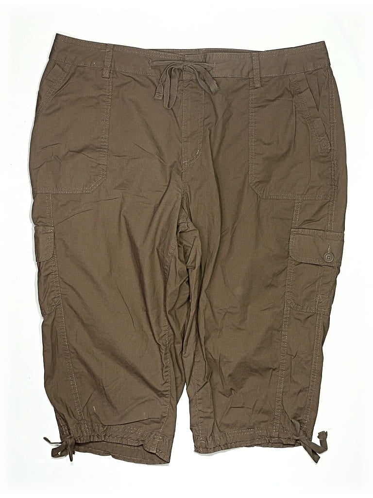 Pre-owned St. John's Bay Cargo Shorts In Brown