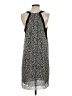 J.Crew 100% Polyester Print Gray Casual Dress Size 2 - photo 2