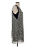 J.Crew 100% Polyester Print Gray Casual Dress Size 2 - photo 4