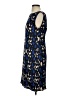 Lula Kate 100% Silk Print Blue Cocktail Dress Size 4 - photo 5