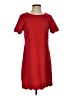 Monteau Solid Red Casual Dress Size S - photo 1