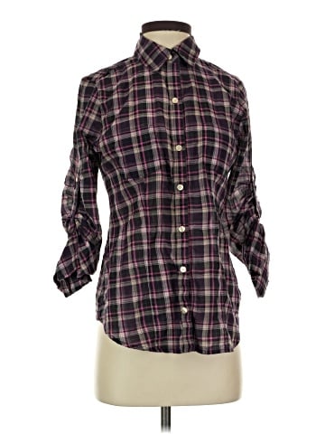 Converse One Star 3/4 Sleeve Button-Down Shirt (view 1)