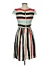 Maeve Stripes Multi Color Teal Casual Dress Size 0 - photo 2