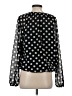 Evereve 100% Polyester Polka Dots Black 3/4 Sleeve Blouse Size S - photo 2