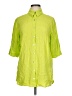 Assorted Brands 100% Viscose Green 3/4 Sleeve Button-Down Shirt Size L - photo 1