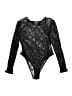 Giorgio Armani 100% Polyamide Solid Black Bodysuit Size 10 - photo 1