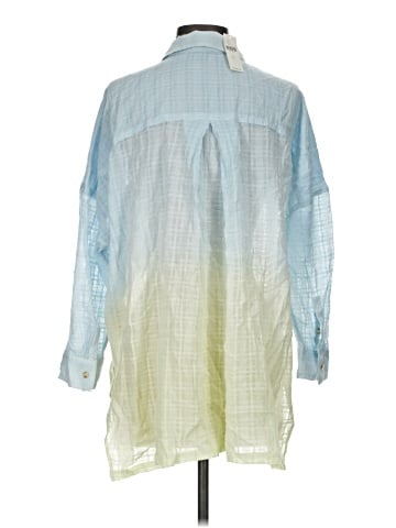 Pilcro 3/4 Sleeve Button-Down Shirt (view 2)