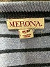 Merona 100% Cotton Stripes Blue Pullover Sweater Size M - photo 7