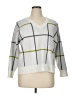 Tahari Plaid Gray Pullover Sweater Size 1X - photo 1