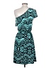 Vanity Graphic Teal Cocktail Dress Size S - photo 2