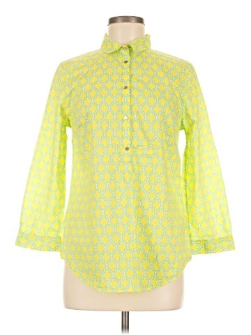 Lands' End 3/4 Sleeve Button-Down Shirt (view 1)
