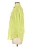 Lands' End 100% Baumwolle Print Yellow 3/4 Sleeve Button-Down Shirt Size 6 - photo 5