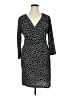 Chaps Polka Dots Black Casual Dress Size XL - photo 1