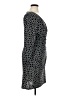 Chaps Polka Dots Black Casual Dress Size XL - photo 4