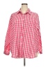 Unbranded Checkered-gingham Red 3/4 Sleeve Blouse Size 5X - photo 1