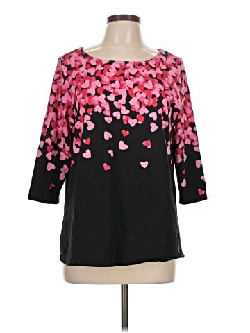 Christopher & Banks 3/4 Sleeve T-Shirt (view 1)