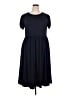 HOTOUCH Solid Blue Casual Dress Size 2XL - photo 1