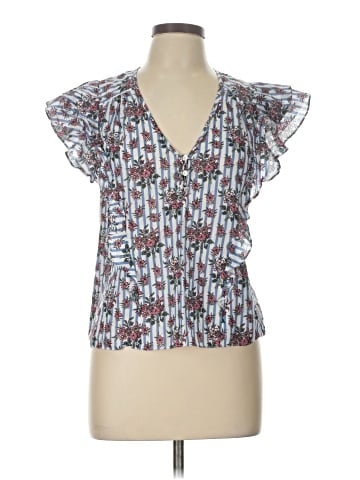 Veronica Beard Short Sleeve Blouse (view 1)