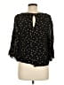 Floreat 100% Polyester Black Long Sleeve Blouse Size M - photo 2
