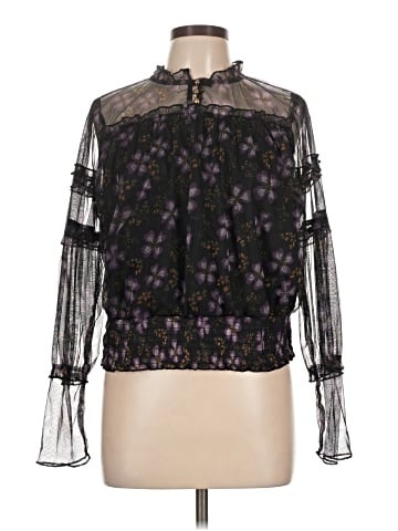 Calligraphie Long Sleeve Blouse (view 1)